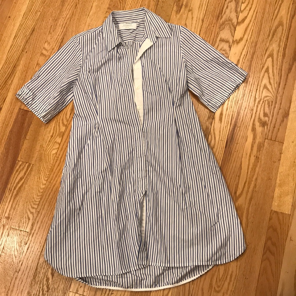 La Ligne Striped Shirtdress